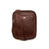 Спортна елегантна мъжка чанта от естествена кожа ENZO NORI модел VICI кафяв