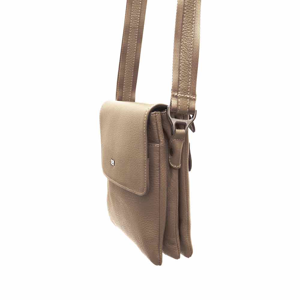 Луксозна мъжка чанта от естествена кожа ENZO NORI модел MILANO бежов