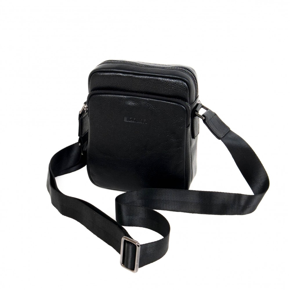Елегантна мъжка чанта за рамо ENZO NORI модел C28302 естествена кожа кафяв