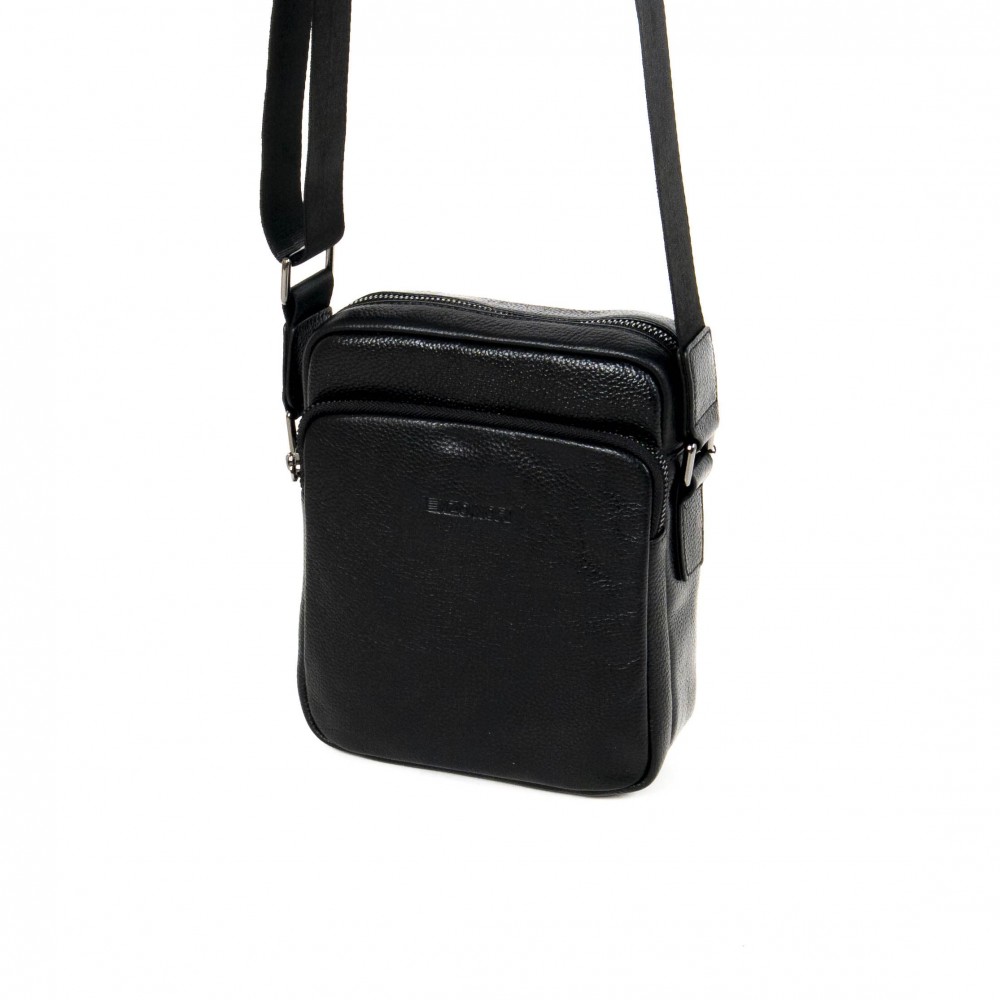 Елегантна мъжка чанта за рамо ENZO NORI модел C28302 естествена кожа кафяв