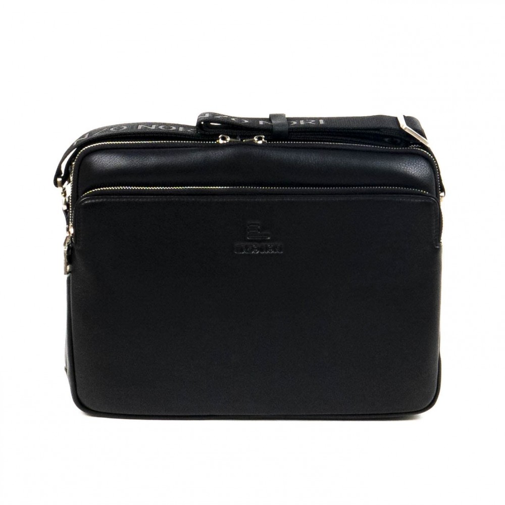 Mъжка бизнес чанта изработена от естествена кожа ЕNZO NORI модел ENML5605 цвят черен