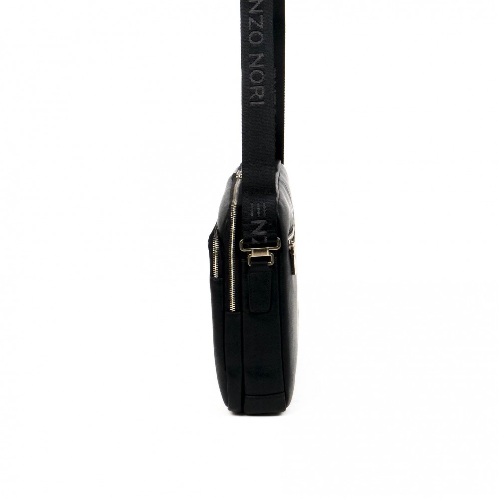Mъжка бизнес чанта изработена от естествена кожа ЕNZO NORI модел ENML5605 цвят черен