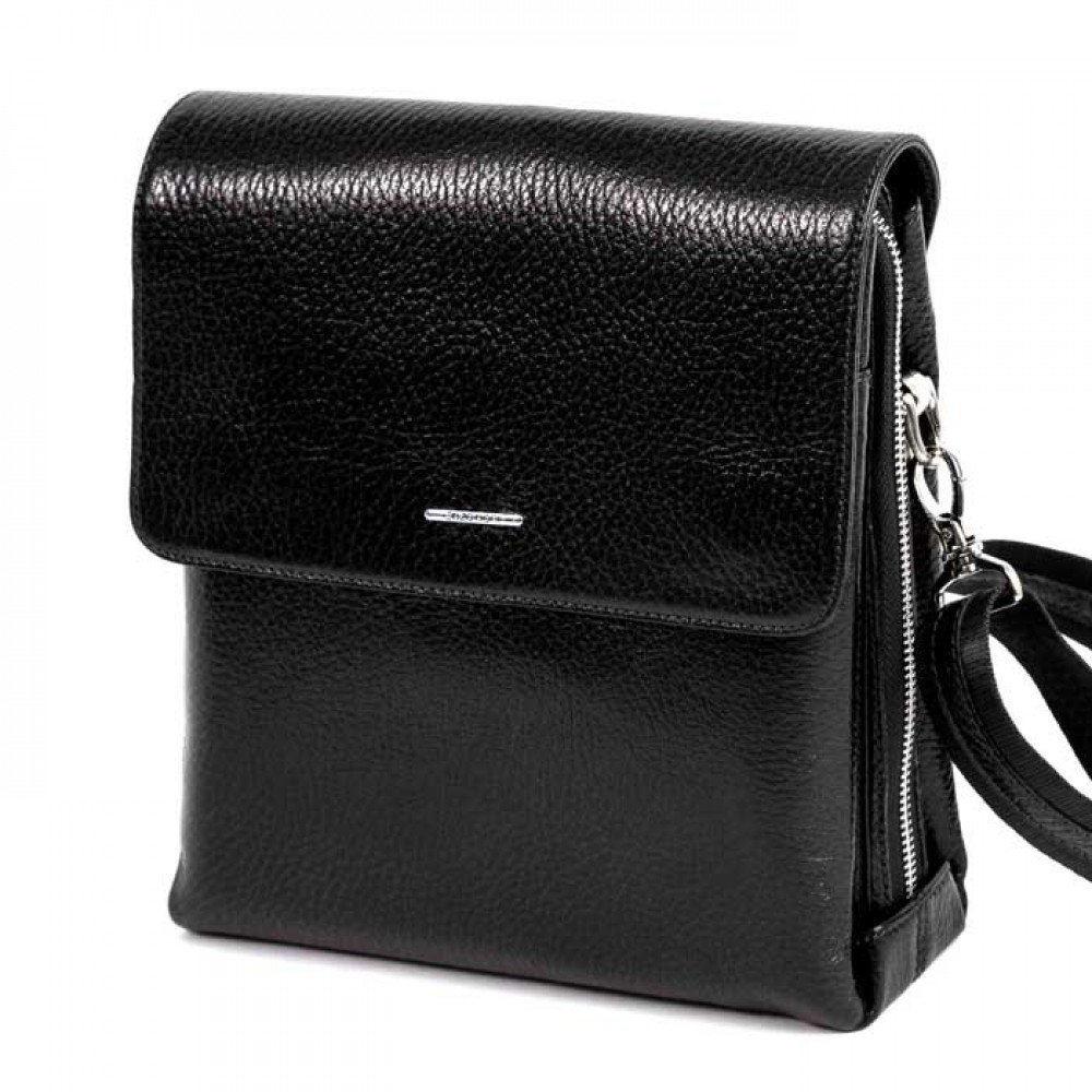 Мъжка чанта ЕNZO NORI модел TURIN естествена кожа черен