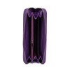 Красиво дамско портмоне с цип ENZO NORI модел GAIA от естествена кожа цвят лилав