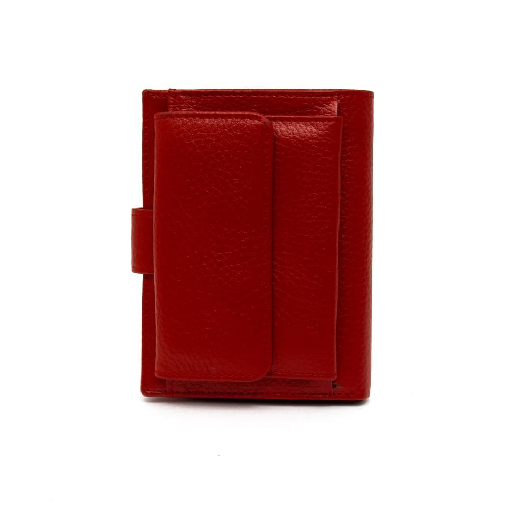 Малко дамско портмоне от естествена кожа ENZO NORI модел NEXT цвят червен