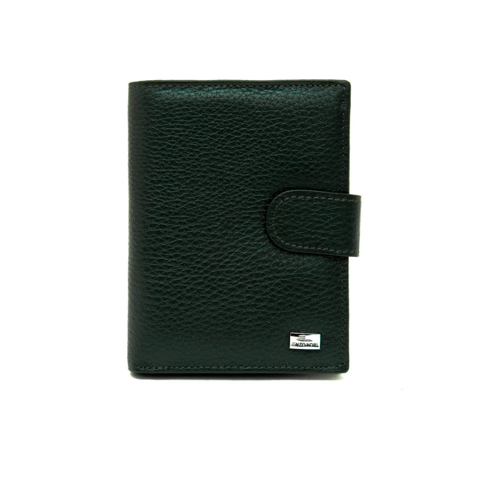 Малко дамско портмоне от естествена кожа ENZO NORI модел NEXT цвят тъмно зелен