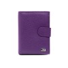 Малко дамско портмоне от естествена кожа ENZO NORI модел NEXT цвят лилав