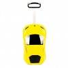 Жълт детски куфар спортна кола с две закопчалки от полипропилен изключително лек от ENZO NORI модел TURBO 