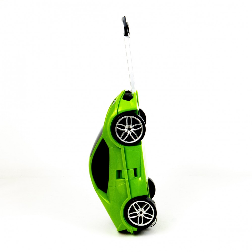 Лек куфар за деца спортна кола от полипропилен с две закопчалки от ENZO NORI модел TURBO цвят зелен
