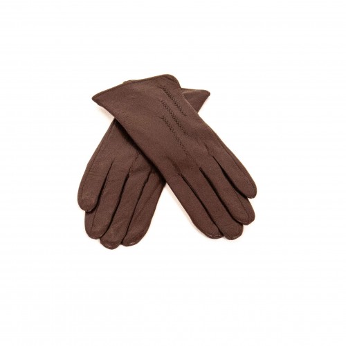 Дамски ръкавици Paula Venti модел EULA естествена кожа кафяв