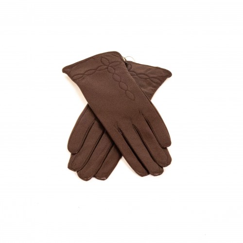 Дамски ръкавици Paula Venti модел NEDA естествена кожа кафяв
