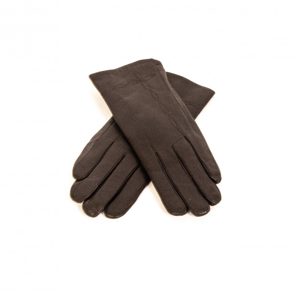 Дамски ръкавици Paula Venti модел ELLI естествена кожа кафяв