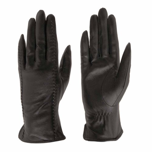 Дамски ръкавици PAULA VENTI модел BEL естествена кожа черен