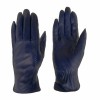 Дамски ръкавици PAULA VENTI модел BEL естествена кожа син