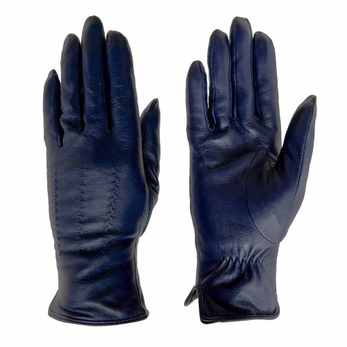 Дамски ръкавици PAULA VENTI модел TEA естествена кожа син