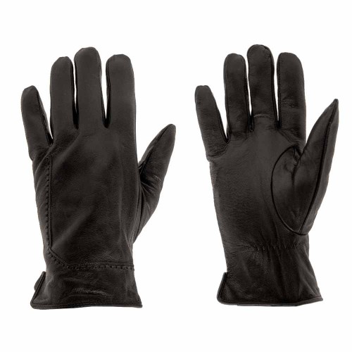 Мъжки ръкавици PAULA VENTI модел UGO естествена кожа черен