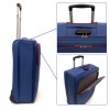 Куфар за ръчен багаж ENZO NORI сгъваем с 2 колелца текстил син