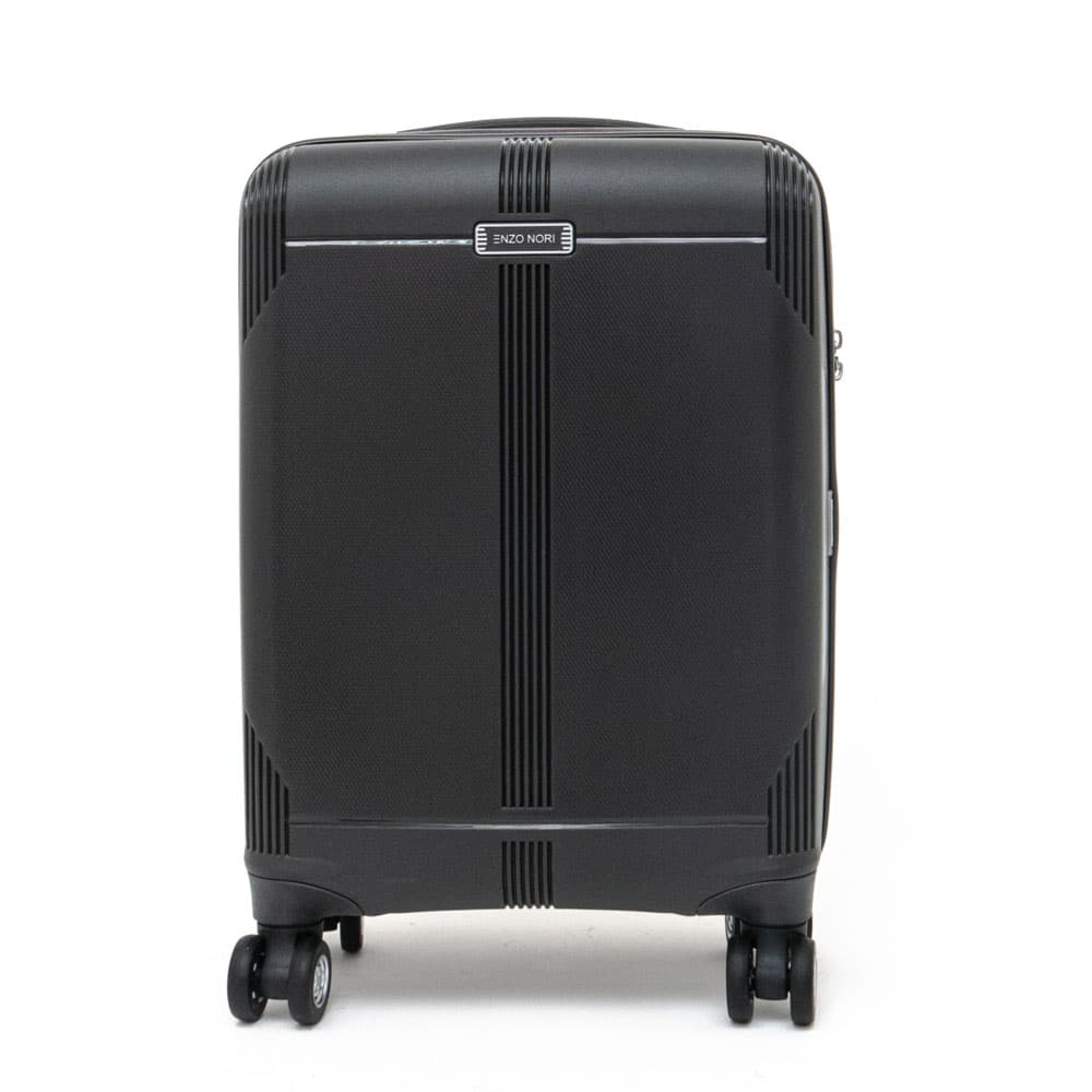 Твърд куфар голям размер полипропилен ENZO NORI модел LONDON 76 см с разширение сив