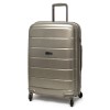 Златен твърд куфар от полипропилен марка ENZO NORI модел LINES 76 см спинер