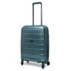 Малък куфар за ръчен багаж от полипропилен ENZO NORI модел LINES 55 см цвят зелен