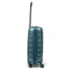 Малък куфар за ръчен багаж от полипропилен ENZO NORI модел LINES 55 см цвят зелен