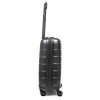 Твърд куфар от полипропилен марка ENZO NORI модел LINES 55 см за ръчен багаж цвят тъмно сив