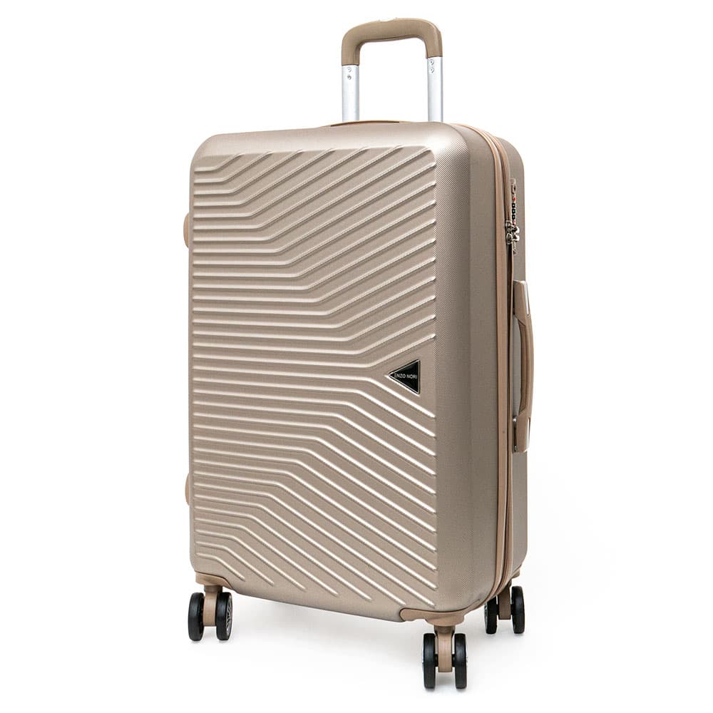 Висококачествени твърди куфари комплект от ABS в златен цвят ENZO NORI модел TOROS с TSA заключване