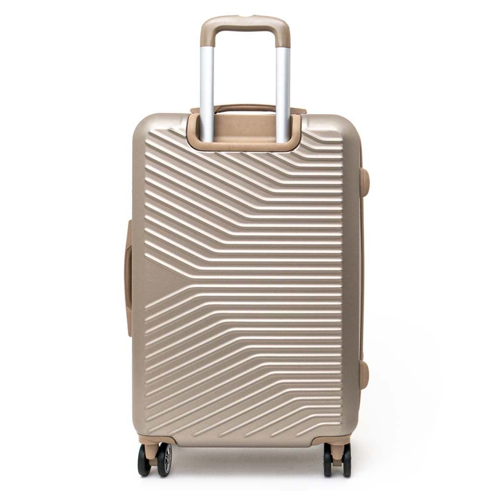 Среден размер куфар с TSA заключване ENZO NORI модел TOROS 66 см спинер от ABS цвят златен
