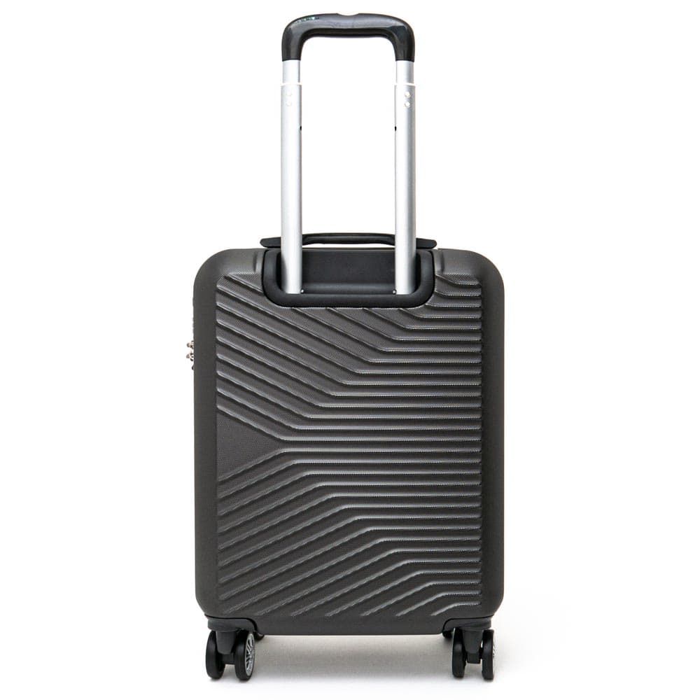 Сив куфар от ABS за ръчен багаж ENZO NORI модел TOROS 54 см спинер 