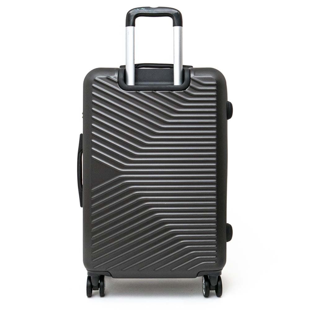 Висококачествен куфар с олекотена конструкция от ABS ENZO NORI модел TOROS 75 см TSA заключване цвят сив