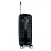 Твърд куфар марка ENZO NORI модел SEA комплект от 3 размера 100% ABS цвят черен