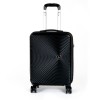 Твърд куфар марка ENZO NORI модел SEA 65 см спинер от ABS с TSA заключване цвят черен