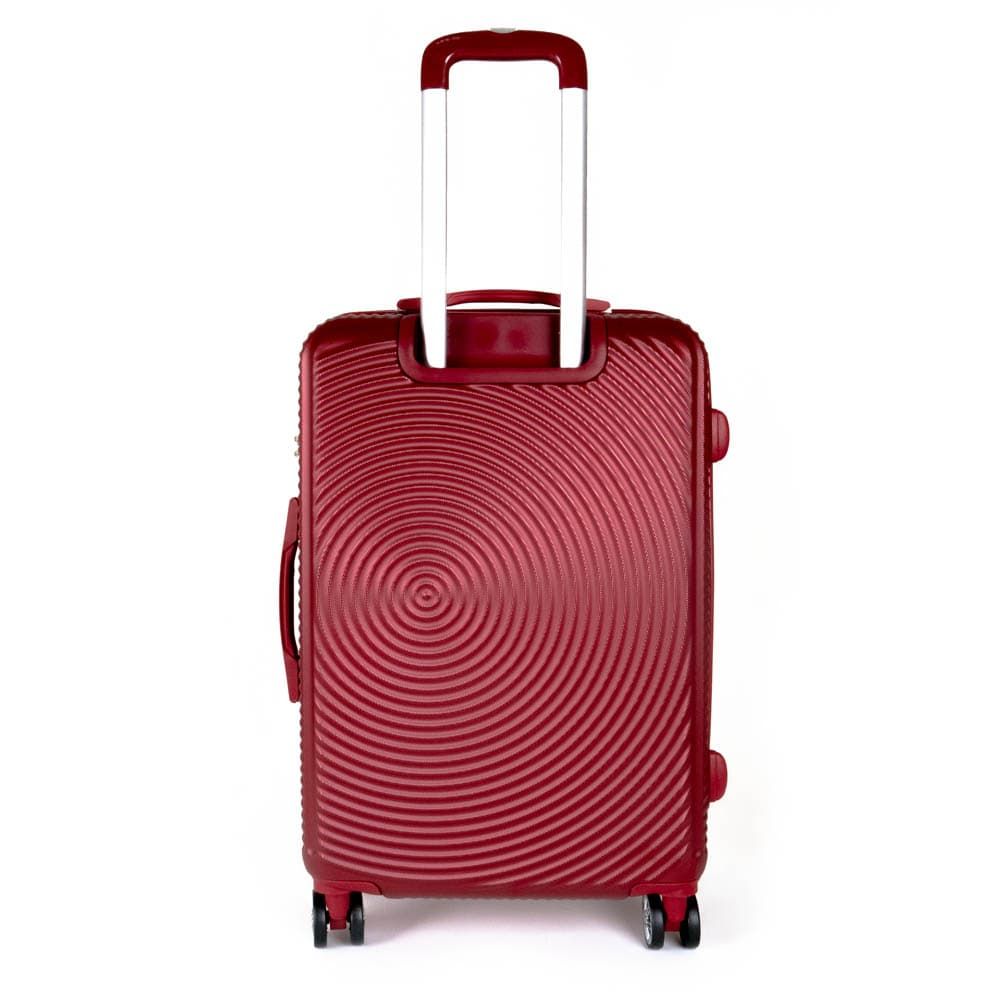 Твърд куфар марка ENZO NORI модел SEA 65 см спинер от ABS с TSA заключване цвят бордо