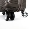 Твърд куфар марка ENZO NORI модел SEA 75 см от ABS с 4 колелца цвят кафяв