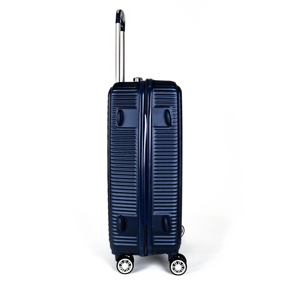 Твърд куфар марка ENZO NORI модел SEA 65 см спинер от ABS с TSA заключване цвят син