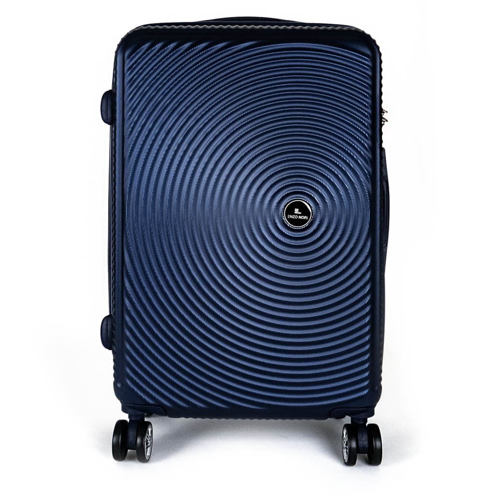 Твърд куфар марка ENZO NORI модел SEA 65 см спинер от ABS с TSA заключване цвят син