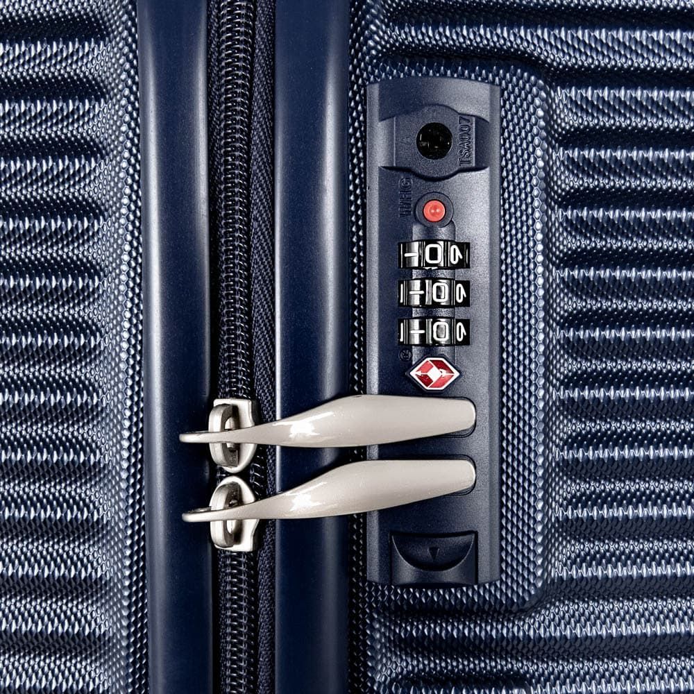 Твърд куфар марка ENZO NORI модел SEA комплект от 3 размера 100% ABS цвят син