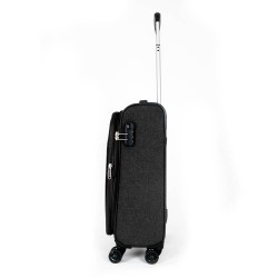 Куфар за ръчен багаж ENZO NORI модел SOFT 55 см текстил черен