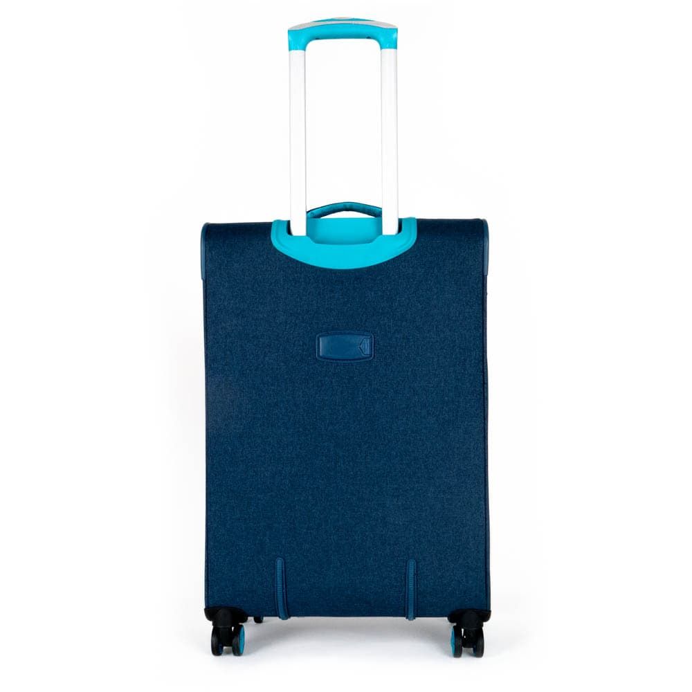 Голям куфар ENZO NORI модел SOFT 77 см текстил син