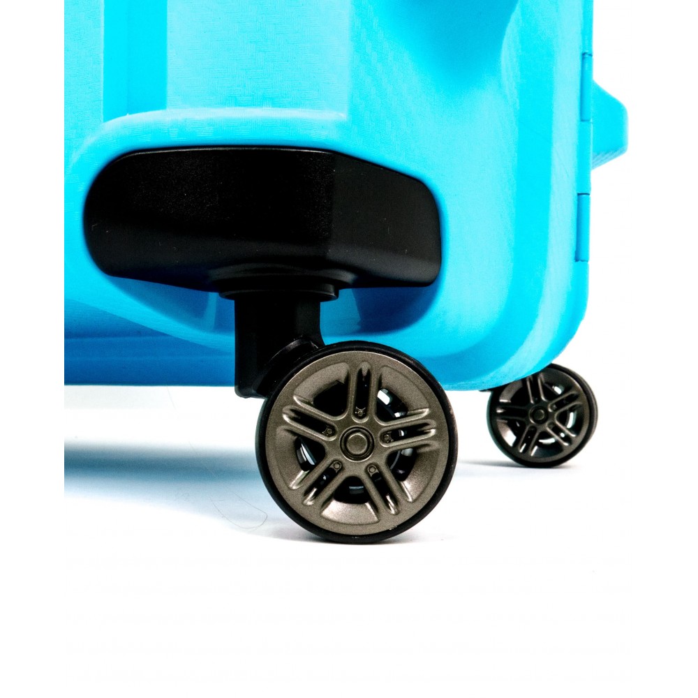Куфар ENZO NORI модел EMERALD 80 см с 4 колелца полипропилен син