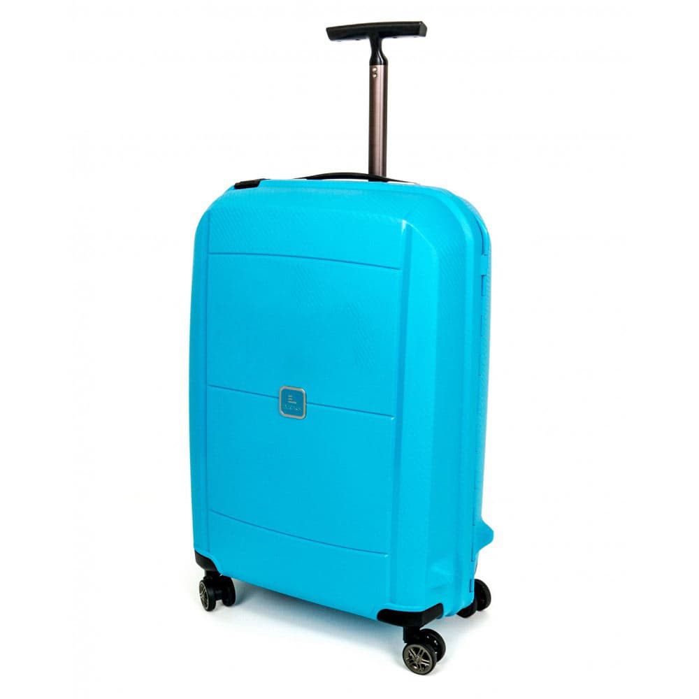Куфар ENZO NORI модел EMERALD 67 см с 4 колелца полипропилен син