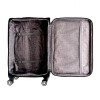 Голям куфар от висококачествен текстил ENZO NORI модел INDIGO 78 см с разширение сив
