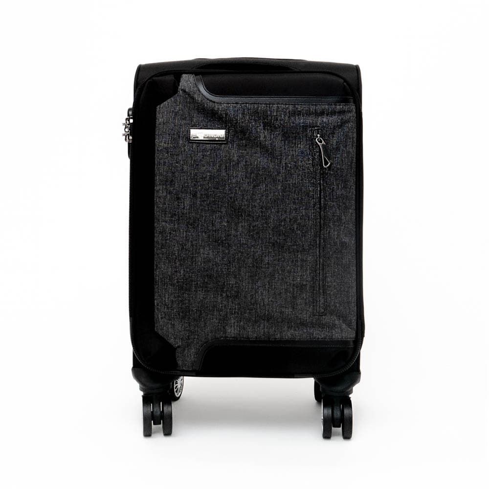 Куфари комплект от текстил 3 размера ENZO NORI модел INDIGO с включен размер за ръчен багаж цвят черен