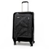 Черен куфар с разширение от висококачествен текстил ENZO NORI модел INDIGO 68 см 