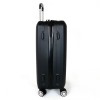 Среден размер куфар от ABS пластмаса марка ENZO NORI модел SUMMER 65 см цвят черен