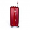 Твърд куфар от ABS пластмаса марка ENZO NORI модел SUMMER 65 см среден размер спинер бордо