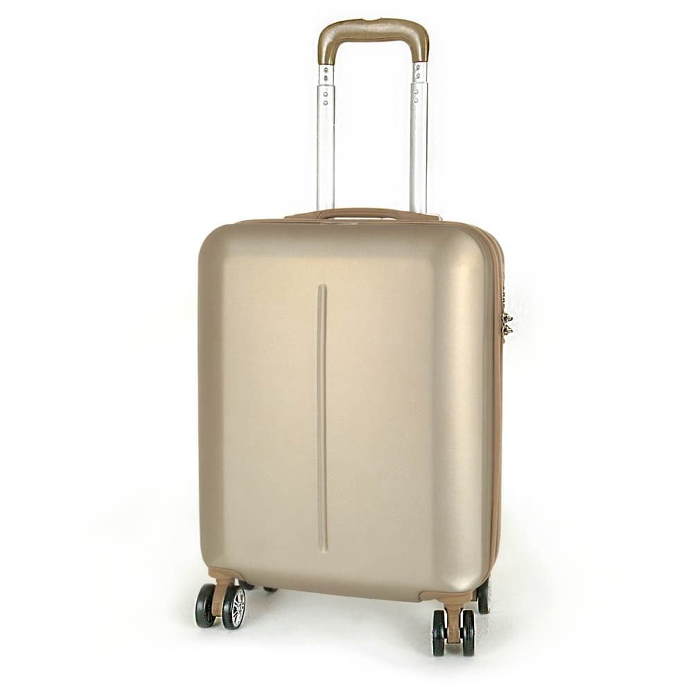 Твърд куфар от ABS марка ENZO NORI модел SUMMER комплект от 3 размера цвят златен
