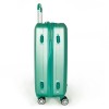 Твърд куфар от ABS пластмаса марка ENZO NORI модел SUMMER 65 см спинер цвят зелен