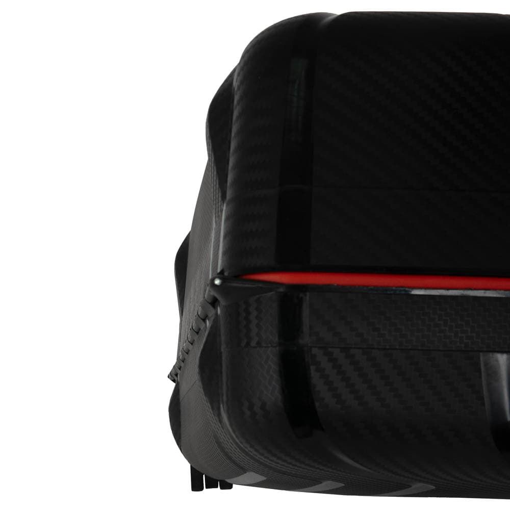Луксозен твърд куфар от полипропилен със закопчалки с TSA код марка ENZO NORI модел PRIME 74 см черен