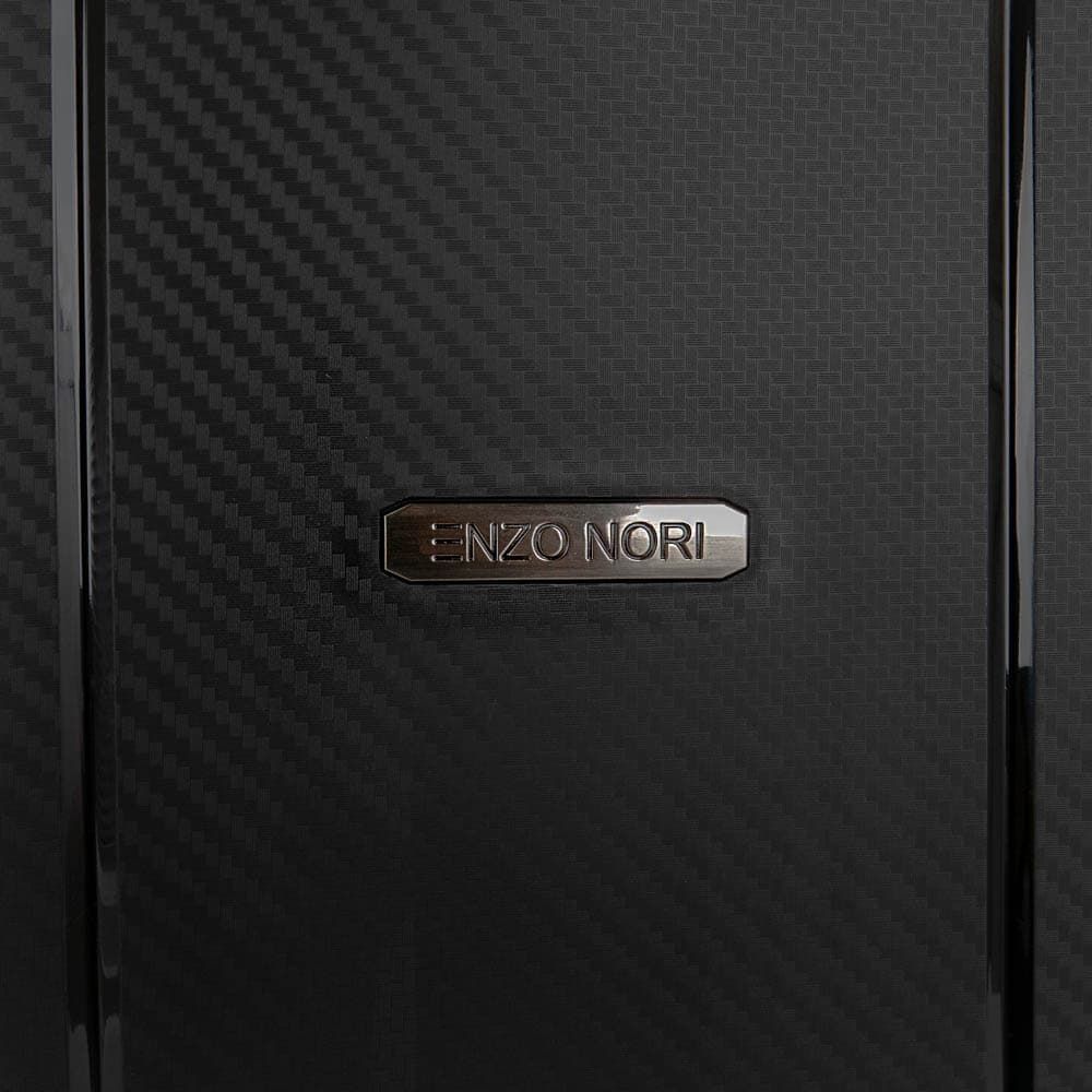Луксозен твърд куфар от полипропилен със закопчалки марка ENZO NORI модел PRIME 64 см черен